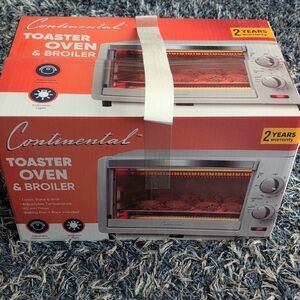 Continental Toaster Oven Broiler NIB